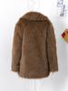 Giacca da donna in ecopelliccia Cappotto da donna in pelliccia Giacca da donna antivento e calda Stile moda Autunno e Inverno