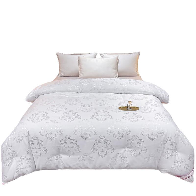 Pure Cotton & Mulberry Silk Jacquard Quilt - All-Season, Spring, Autumn, Winter, Mother-Child Gift Quilt