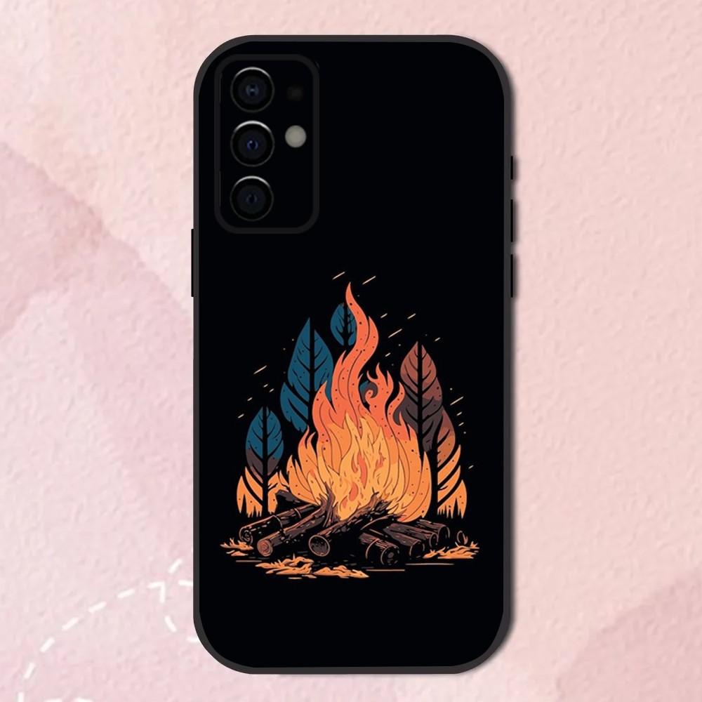 Mountain nature outdoor camping Phone Case For Samsung S24,S21,S22,S23,S30,Ultra,S20,Plus,Fe,Lite,Note,10,9,5G Black Soft Shell