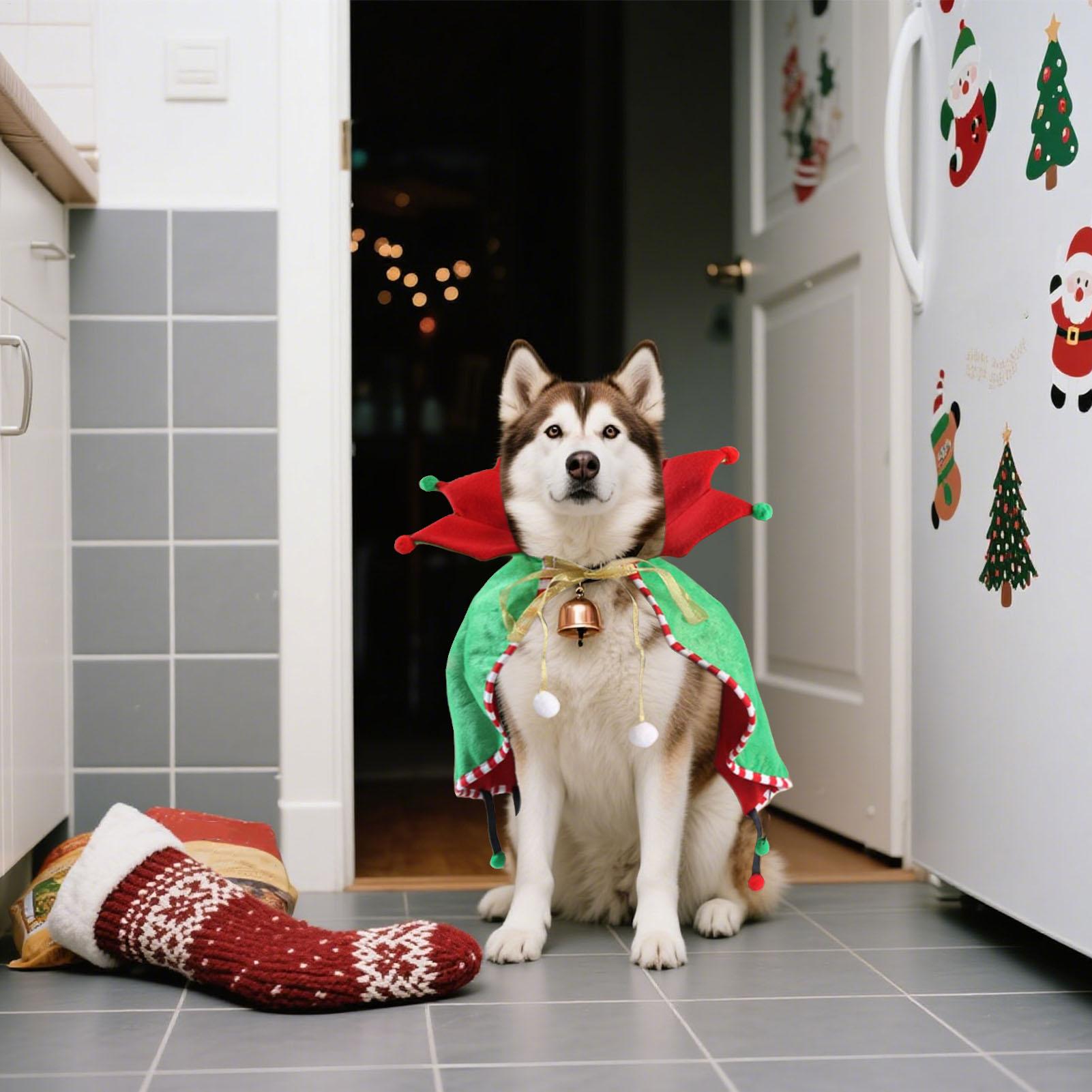 

Christmas Dog Clothes Christmas Tree Puppy Clothes Cute Costume Cloak For Pets Kitten Puppy Winter Dress Up Birthday Party CHINA