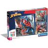 Clementoni Supercolor Marvel Spider-Man – 3 X 48 (Includes 3 48 Pieces) Children 5 Years Old, Cartoon Puzzle, Made In Italy,