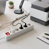 2/3/5Meters Cord EU Power Strip with ON/OFF Switch Flat Adapter Portable Extension Socket  Russia