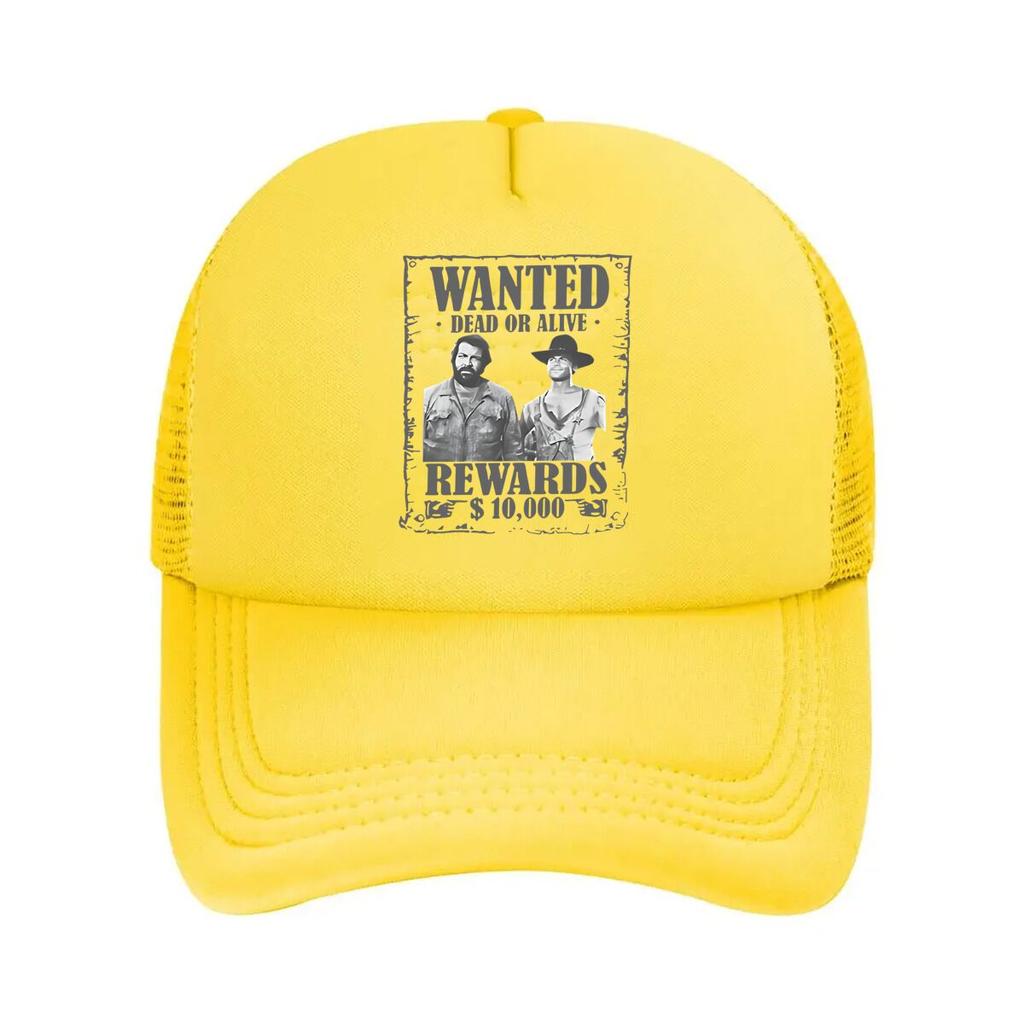 Wanted Poster Classic Western Style Dead or Alive Reward Design Mesh Baseball Cap