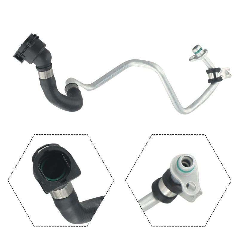 Turbocharger Coolant Return Hose for BMW Models Including F20 F30 and Others from Years 2014 to 2019 with B48 B46 Engines