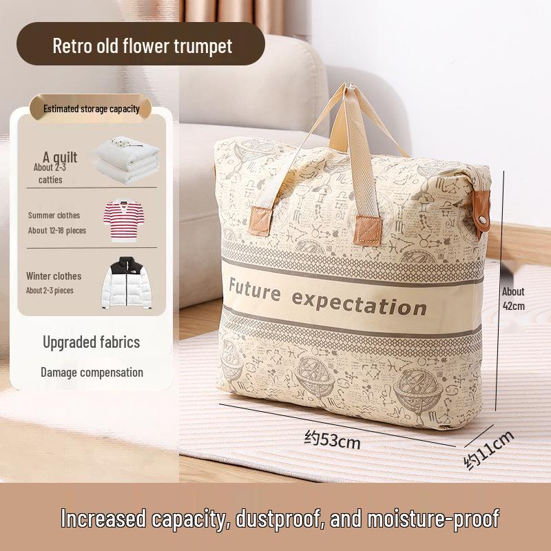 

Водонепроницаемая и влагостойкая сумка для хранения и перевозки одеял для одежды, багажа и хлопковых одеял 34L (53*42*11cm)