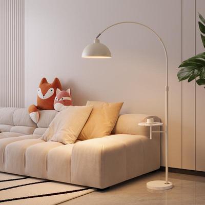 Nordic Cream Floor Lamp with Integrated Storage Rack for Living Room, Sofa, and Bedroom - Versatile Reading Light and Atmosphere Enhancer