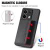 For Xiaomi Redmi Note 13 Pro 5G/Poco X6 5G Case Slim-Fit Kickstand Carbon Fiber Texture Protective Shell