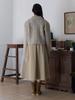 Fabric Seoul Pintuck Banding Long Skirt_Beige