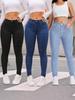 Jeans Feminino de Cintura Alta com Efeito Levanta Bumbum, Modelador e Stretch