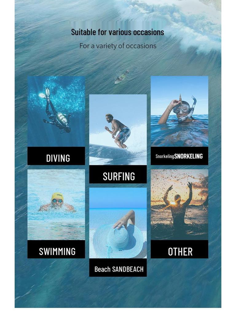 Men's 5/3mm Super Elastic Fleece-Lined Wetsuit, Cold-Proof One-Piece for Diving, Surfing, and Winter Swimming.