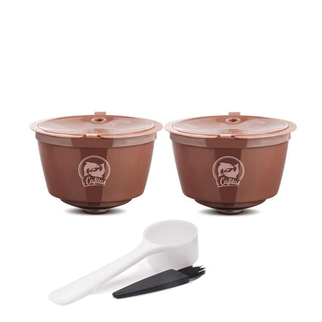 Reusable Coffee & Milk Foam Capsules For Nescafe Dolce Gusto Refillable Coffee Filter Latte Maker