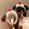 Puppy Ear Fluffy Plush Headband Dog Face Wash Headband Fashion Cartoon Headband  Daily