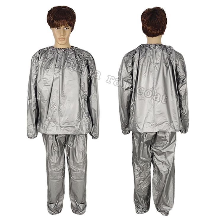 Disposable Gray Sauna Suit for Weight Loss and Body Sculpting