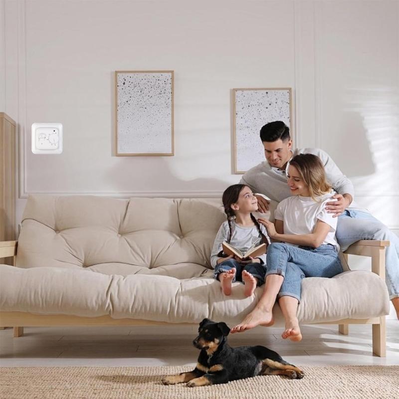 Wandmontierter Temperaturregler für Fußbodenheizung 5 40℃ Einstellbar 16A Ausgang Doppelte Sensoren zum Schutz