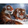 Animal DIY 5D Diamond Painting Cross Stitch Tiger Diamond Embroidery Full Round Resin Mosaic Rhinestones Handmade Holiday Gift
