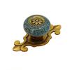 Ceramic Door Knob Ethnic Style Drawer Knobs Vintage Flower Pull Handle  Wardrobe
