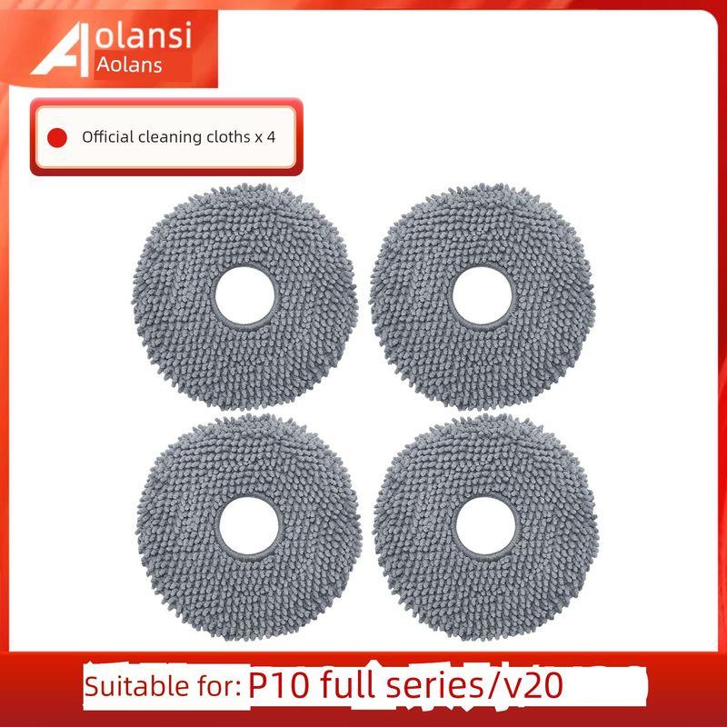 Compatible with Roborock Vacuum Cleaner Accessories P10 Pro/P10S Consumables Dust Bag Side Brush Cleaning Cloth Filter Cleaning Fluid