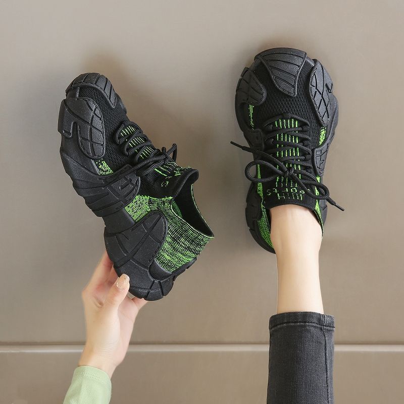 Breathable socks shoes new coconut shoes platform-soled sports casual shoes soft-soled non-slip running shoes dad shoes 35