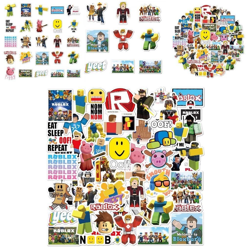 50pcs Colorful Roblox Stickers Waterproof For Diy Laptop Skateboard And Luggage