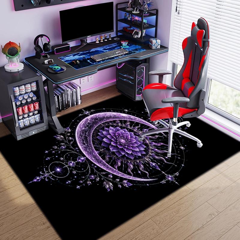 Mystical Lunar Phases Art Print Carpet Floor Mats Printing Christmas Gifts Fashion Art