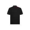 Evisu Little Seagull And Letter Embroidery Slim Fit Short Sleeve Polo Shirt Men Polo Shirts Black 2ESHTM1PS528SL