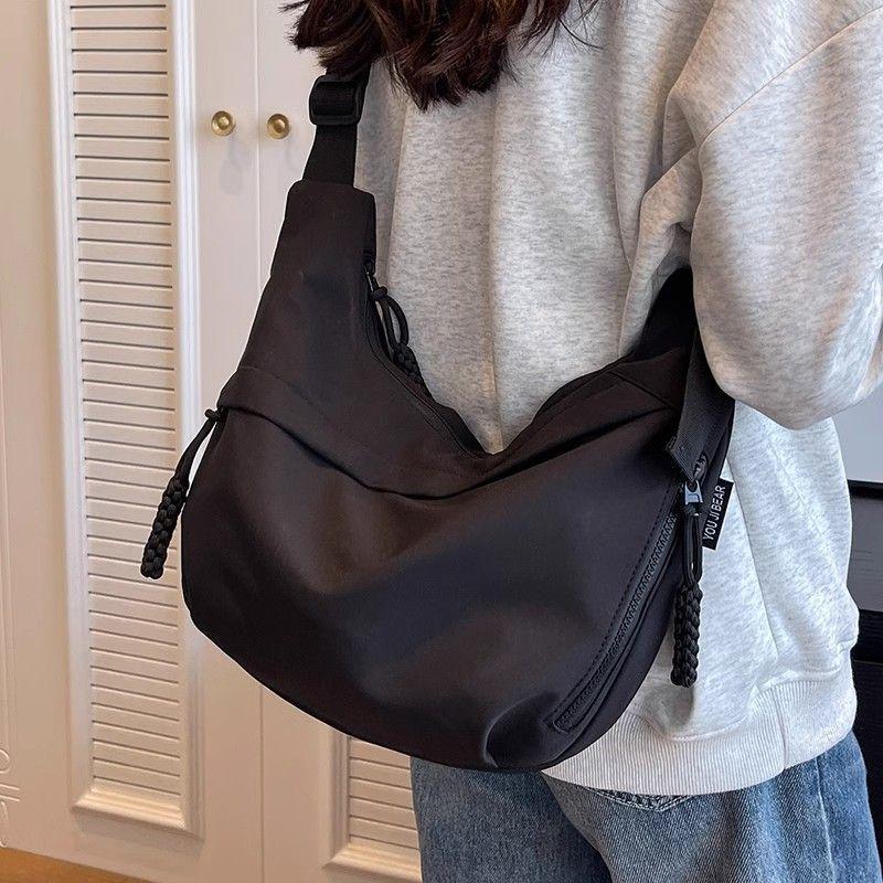 Dumpling Bag Women's Sporty Oxford Cloth Shoulder & Crossbody Crescent Bag - Large Capacity for Travel