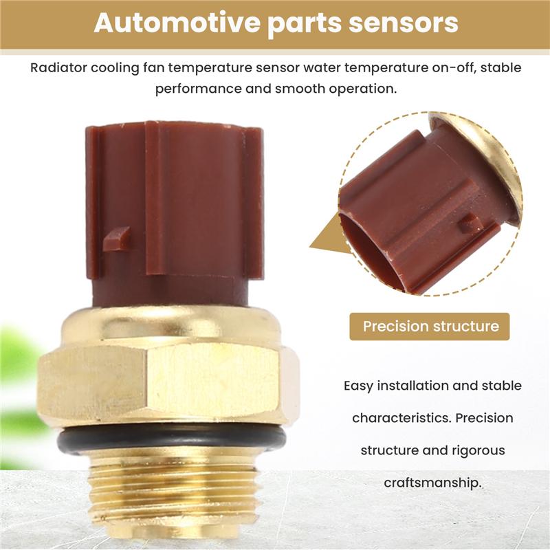 Radiator Cooling Fan Switch Sensor For Honda Civic 1992-2005 1.3L 1.5L 1.6L 1.7L
