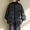 2025 Women's Winter Oversized Lotus Leaf Collar Zipper Jacket: Trendy, Lightweight, Warm Streetwear.