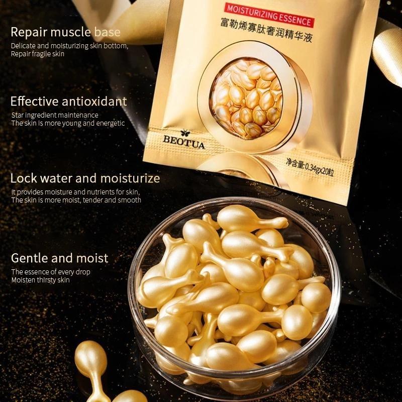 Face Serum Whitening Capsules Anti-Wrinkle Highly Hydrating Firming Skin Care Facial 20/50PCS Gold Capsule