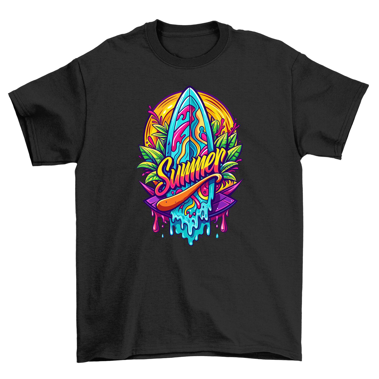 

Summer_9 Surfboard T-Shirt Mens Womens Tees Top - Catch the Wave of Laughter! Funny and Stylish Tee M