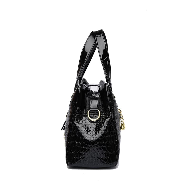 Crocodile Pattern Handbag Shoulder Messenger Bag Commuter Bag