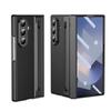 Custodia Protettiva in Pelle con Placcatura per Cerniera PC per Samsung Galaxy Z Fold 8Ultra 7 6 5 4 3 Pellicola in Vetro Temperato e Slot per Penna Cover Antiurto