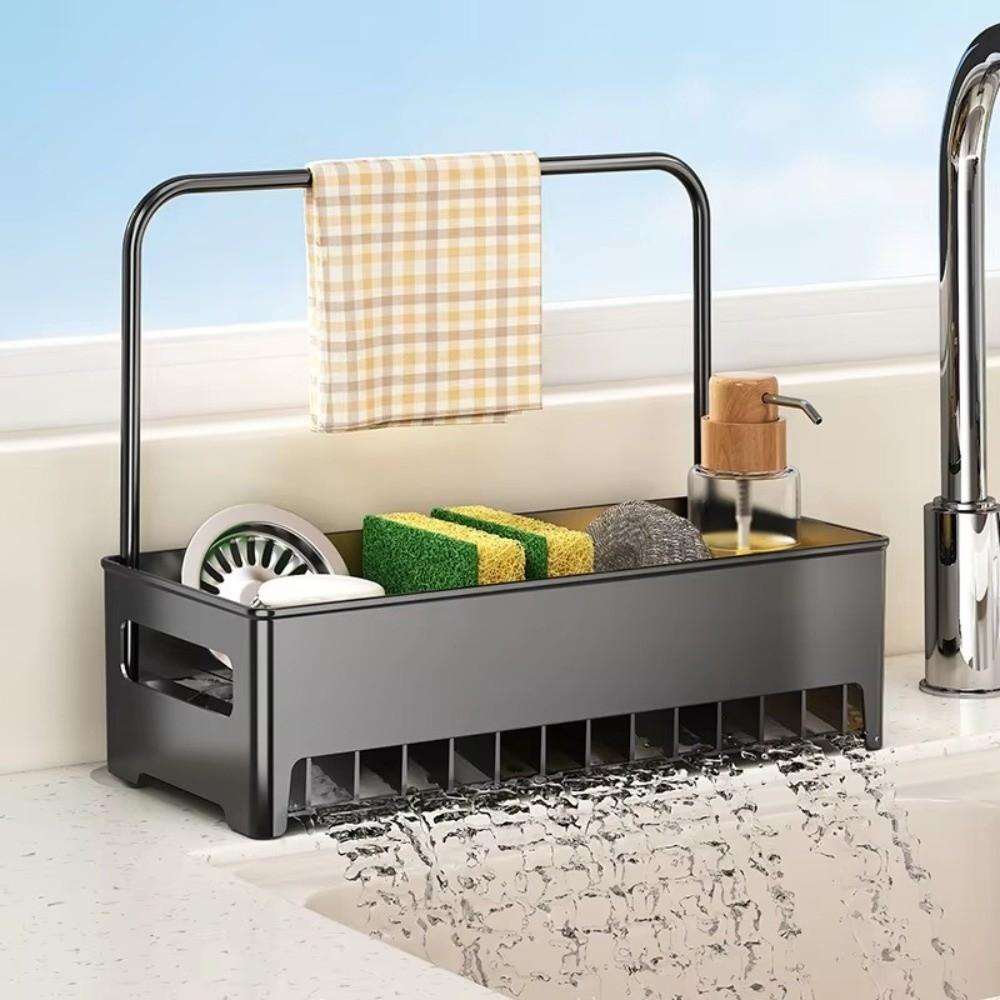 Storage Tray Sink Storage Rack Detachable Kitchen Sink Organizer Drain Rack  Bathroom Sink