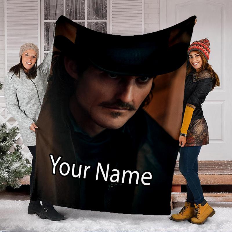 Custom Name The Count of Monte Cristo Theme Printed Blanket - Perfect for Couch, Bed, Travel & Outdoor Use | Machine Washable, Cozy & Durable.