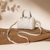 Leder Stickgarn Rindsleder Tasche Damen Neue Mode Vielseitig Hoher Sinn Diamant Tragbar Schulter Crossbody Dame