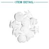 ACROPIX Panel Bumper Fender Fastener Splash Guard Push Rivet Retainer Clip 9mm Fit BMW E34 E39 E60 E61 White 10pcs