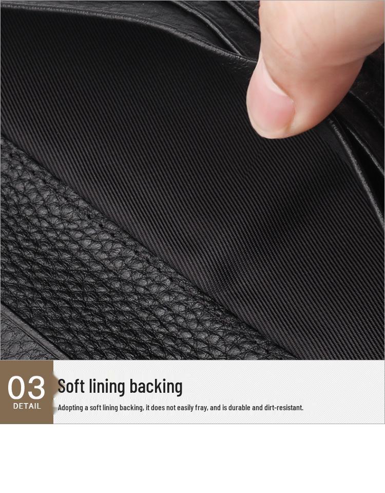 Genuine Leather Multi-Function Card Holder with Photo Slot