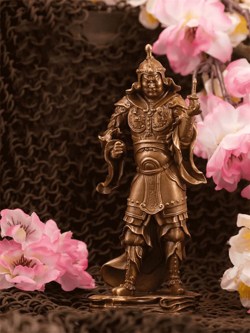 

Buddhist Statue – Lucky Seven Gods Bishamonten [Standing Statue] (H14 × W5.2cm) Good Health, Wealth, Fortune & Protection from Evil – Tamonten Figure