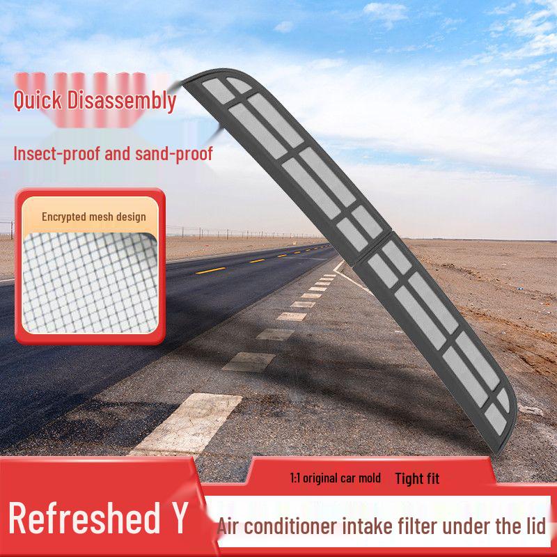 Model Y Hood Air Intake Insect Screen - Full Coverage Mesh Cover