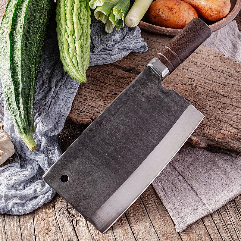 8 Inch Handmade Forged Knife Sharp Chopper Machete Chef Cleaver Longquan Kitchen Knife Bone Meat And Poultry Tools Wenge Handle