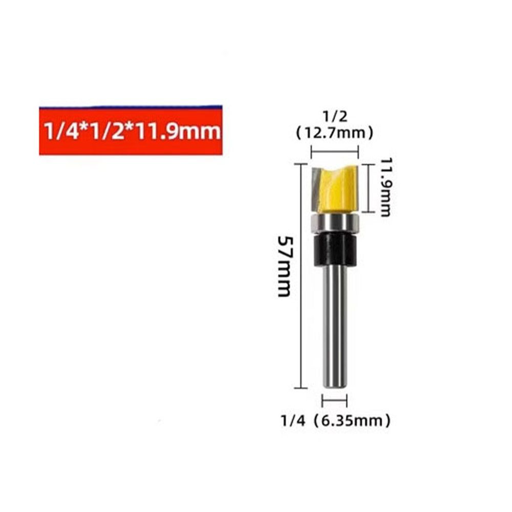 

с подшипником твердосплавная концевая фреза подшипник 1/2 прямая фреза дерево фреза F