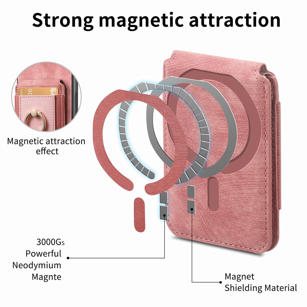 Phone Case For Xiaomi Redmi 14C 4G/14R 5G/Poco C75 4G Kickstand Leather Back Cover with Detachable Card Holder