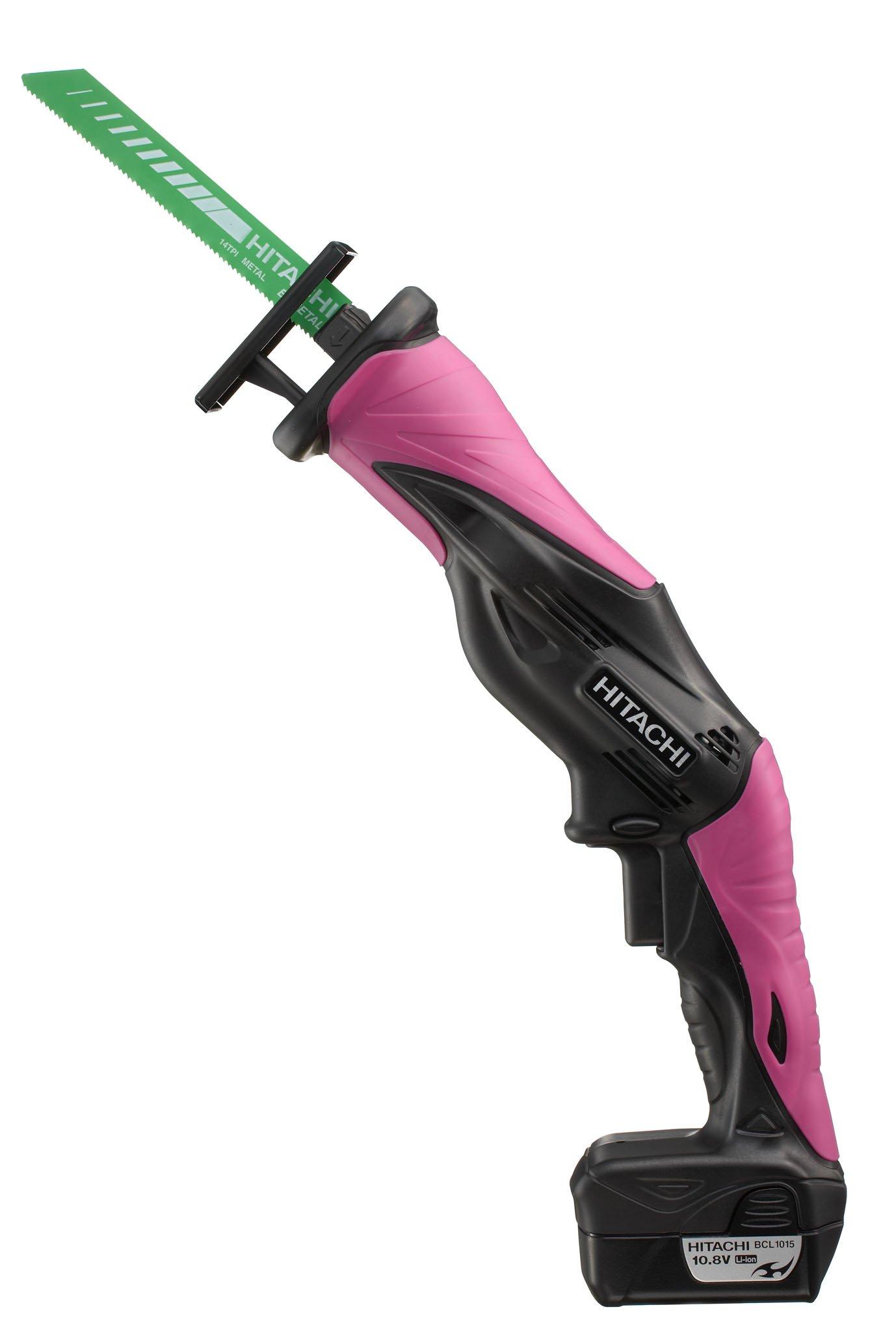 

HiKOKI Cordless Saber Battery and Charger Sold Body Only 10.8V Saw, Rechargeable, Separately, CR10DL(NN), розовый