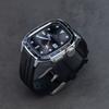 Custodia in Metallo+Cinturino in Silicone per Fasce Apple Watch 46mm 45mm Copertura Protettiva Antiurto Serie Iwatch 11 10 9 8