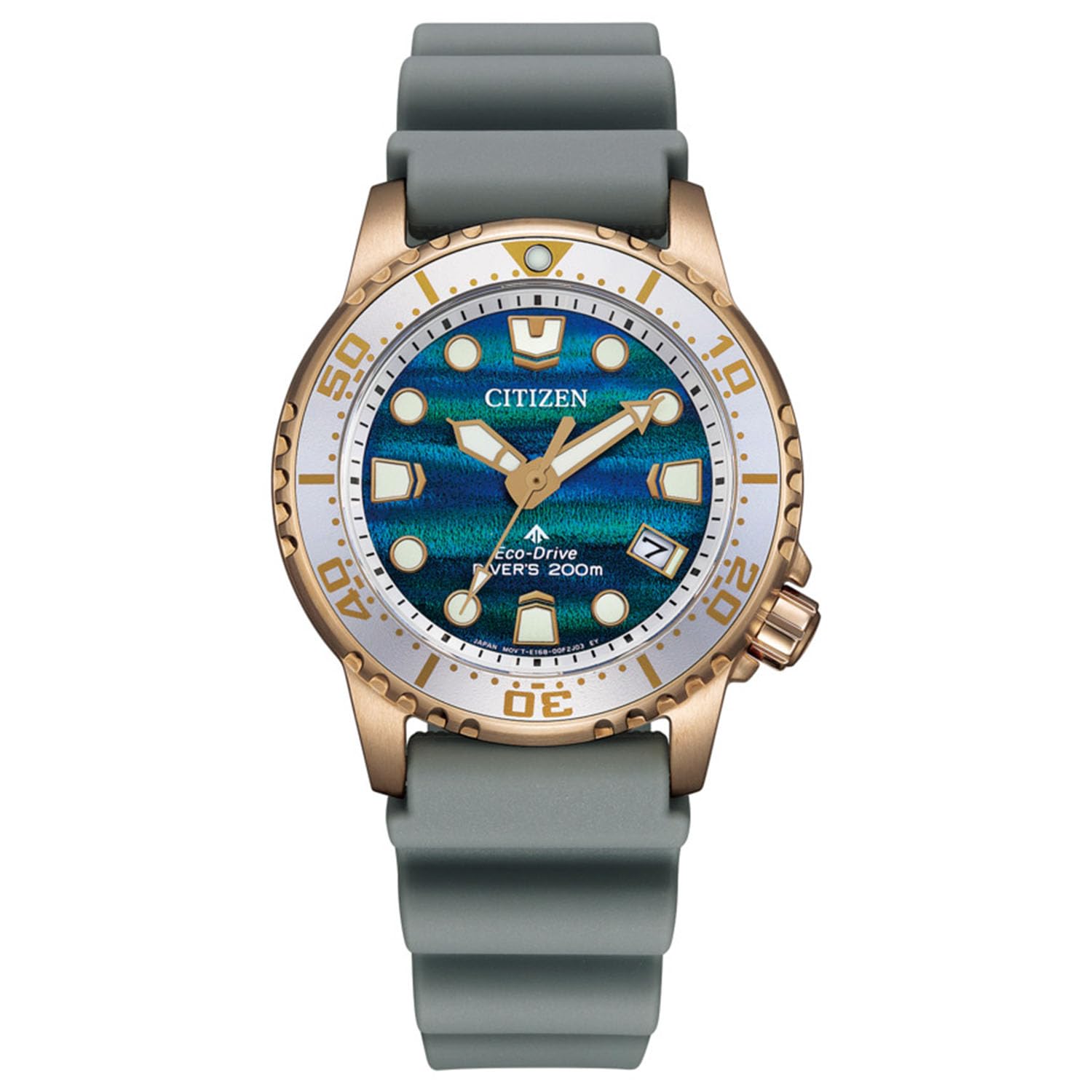 

PROMASTER Watch Watch Limited Edition Structural Color 200m Water Solar Powered MARINE Series Urethane Analog Outdoor Sports Diving Blue Gray Gold сірий колір