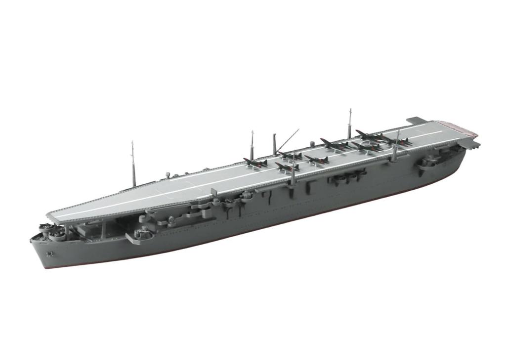 Aoshima Waterline No. 208 1/700 Scale Japanese Navy Aircraft Carrier Chuyo, Approximately 110mm, PS Plastic Model