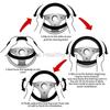 Purple Blue Galaxy Car Steering Wheel Cover Universal 15 Inches Anti Slip Steering Wheel Protector for Car Auto SUV Sedan