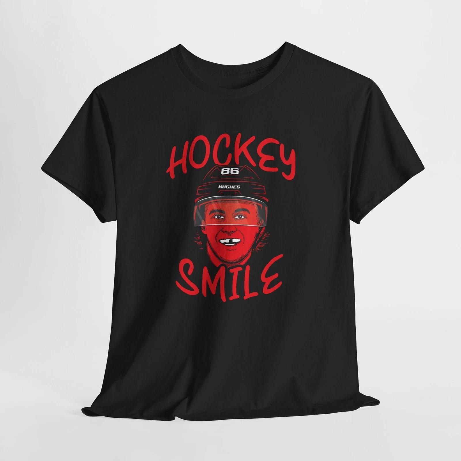 Jack Hughes Team USA hockey smile T-shirt S