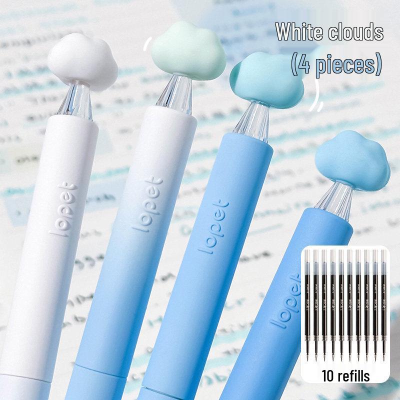 Cloud Twist Black Ink Quick-Dry Smooth Pen for Students