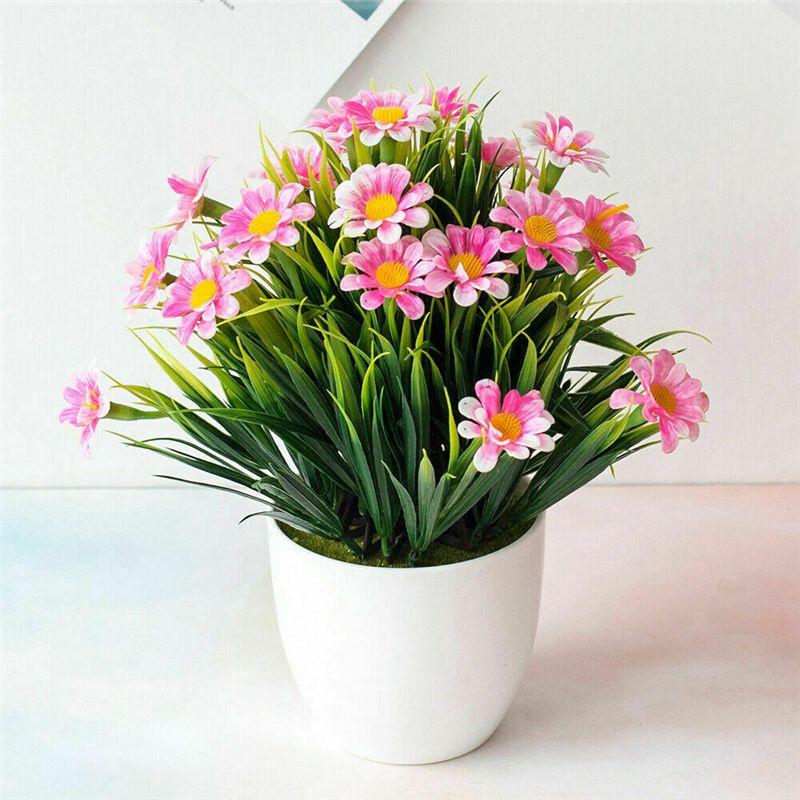 High Quality Artificial Flower Arrangement In Pot For Elegant Garden And Home Spaces